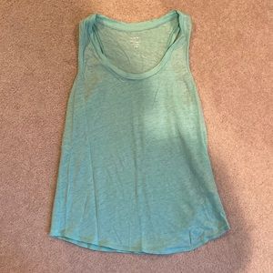 J.crew teal tank top